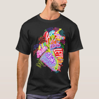 Anatomical Heart Ord Art Graffiti T Shirt