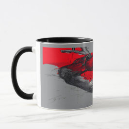 Anatomical Heart Sketch Trash Polka Art Mug Mugg