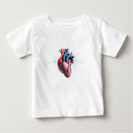 Anatomical Heart with EKG – Medical Art Design T Shirt