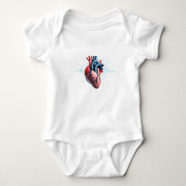 Anatomical Heart with EKG – Medical Art Design T Shirt