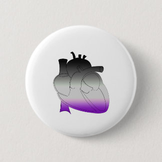 Anatomical hjärta för Asexual pride Knapp