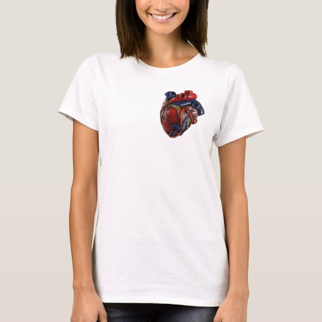 Anatomical hjärta t-shirt (Framsida)