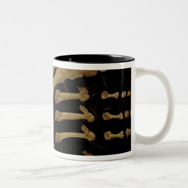 Anatomical teckning av benen av foten Två-Tonad mugg (Höger)
