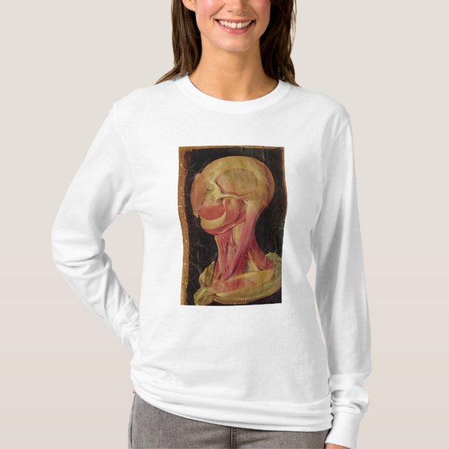 Anatomical teckning av människahuvudet tee shirt (Framsida)