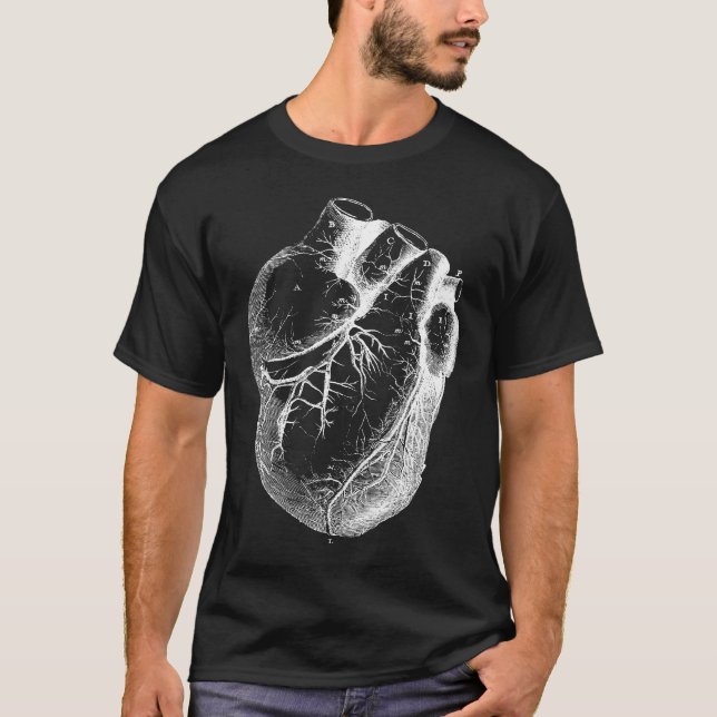 Anatomically korrekt hjärta tee shirt (Framsida)