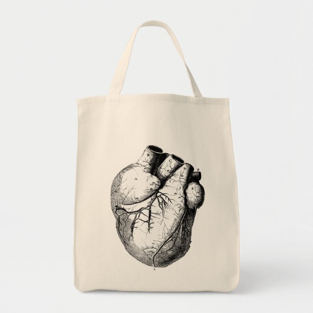 Anatomically korrekt hjärta tygkasse (Framsidan)
