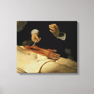 Anatomikursen av Dr. Nicolaes Tulp, 1632 Canvastryck