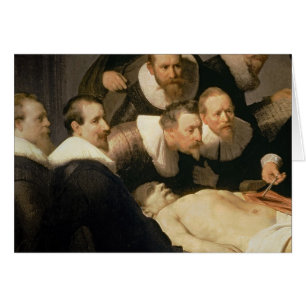 Anatomikursen av Dr. Nicolaes Tulp, 1632 Hälsningskort