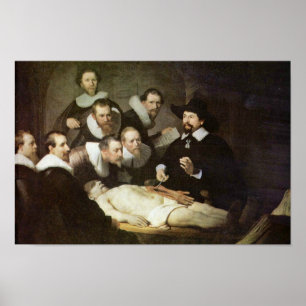 Anatomikursen av Dr. Nicolaes Tulp. Poster