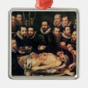 Anatomikursen av skåpbilder för doktor Willem Julgransprydnad Metall