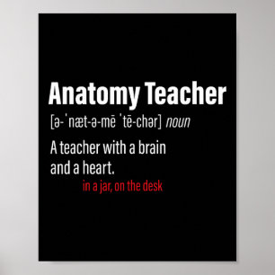 Anatomilärare Definition Naturkunskapslärare Poster