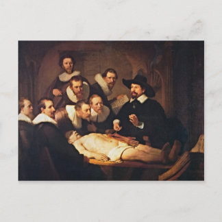 Anatomilektionen efter Rembrandt Vykort