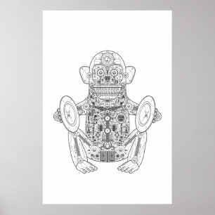 Anatomin av Jolly Chimp Poster