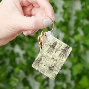 Anatomin hos Human Hand av Leonardo da Vinci Nyckelring