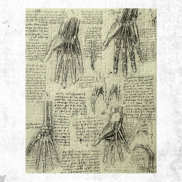 Anatomin hos Human Hand av Leonardo da Vinci Pussel