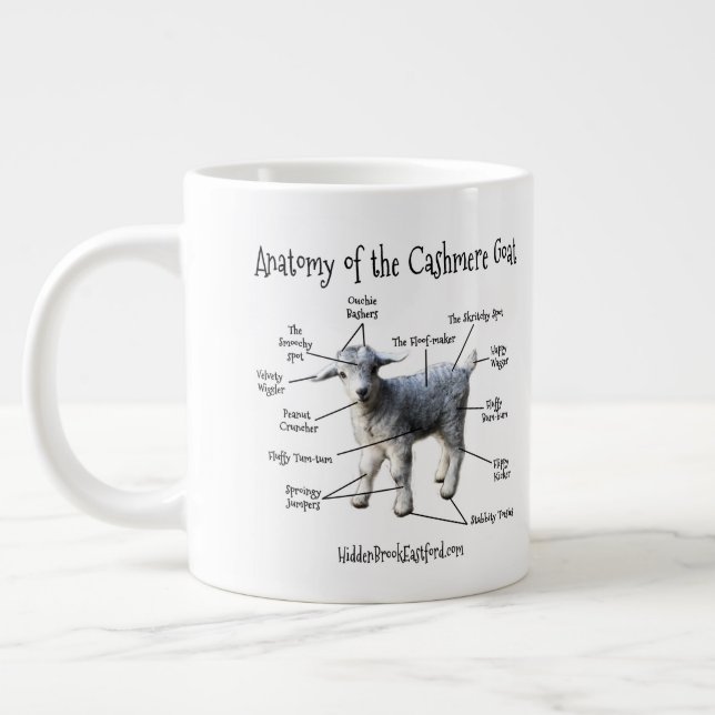 Anatomin i Cashmere Goat - Jumbo Mugg (Vänster)