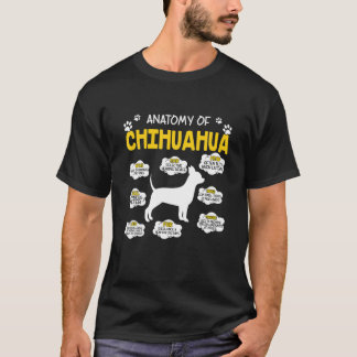 Anatomin i Chihuahua Hund älskare T Shirt