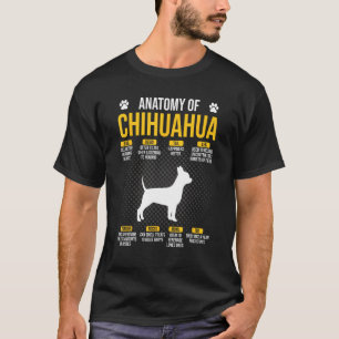 Anatomin i Chihuahua Hund älskare T Shirt