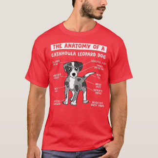 Anatomin i en Catahoula Leopard Hund Catahoula L. T Shirt