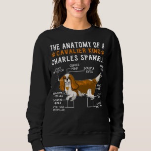 Anatomin i en Cavalier Kung Charles Spanska T Shirt