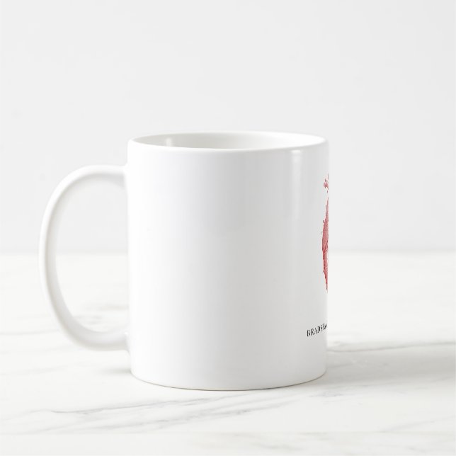 Anatomisk hjärta medicinskt kontorsnamn kaffemugg (Vänster)