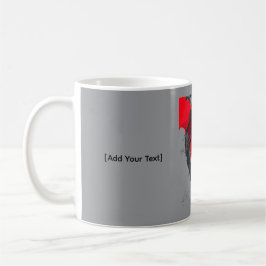 Anatomisk hjärtteckning Trash Polka Art-mugg Kaffemugg