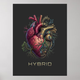 Anatomisk hybrid hjärtrygg moderkortskrets poster