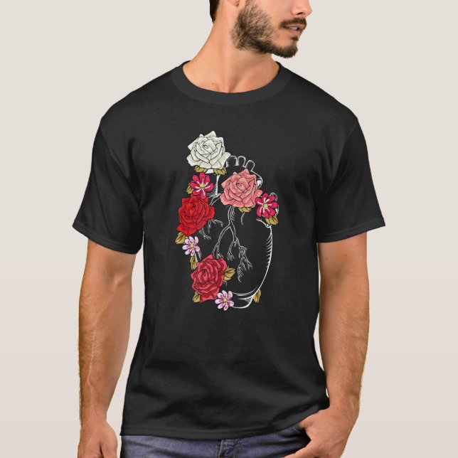 Anatomiska blommor Kärlek Växt Trädgård Blomning H T Shirt (Framsida)