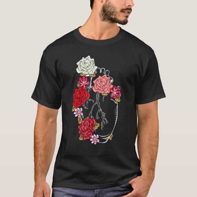 Anatomiska blommor Kärlek Växt Trädgård Blomning H T Shirt (Framsida)