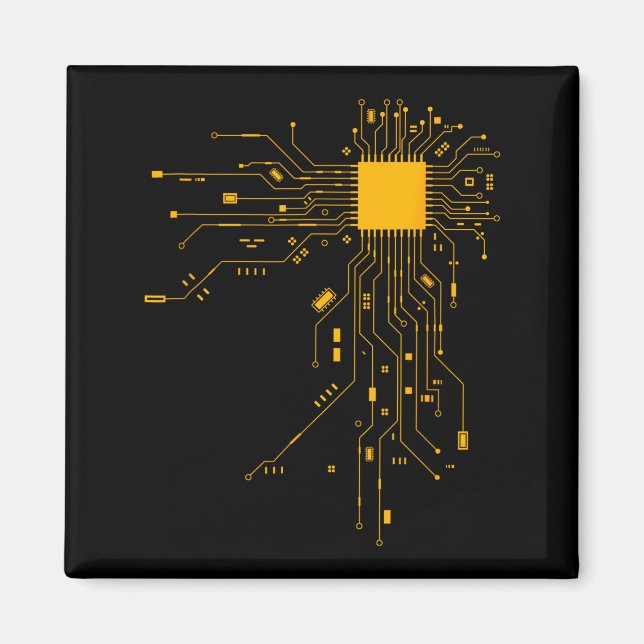 Anatomiska hjärt CPU-processor Datavetenskap Pr Magnet (Framsidan)