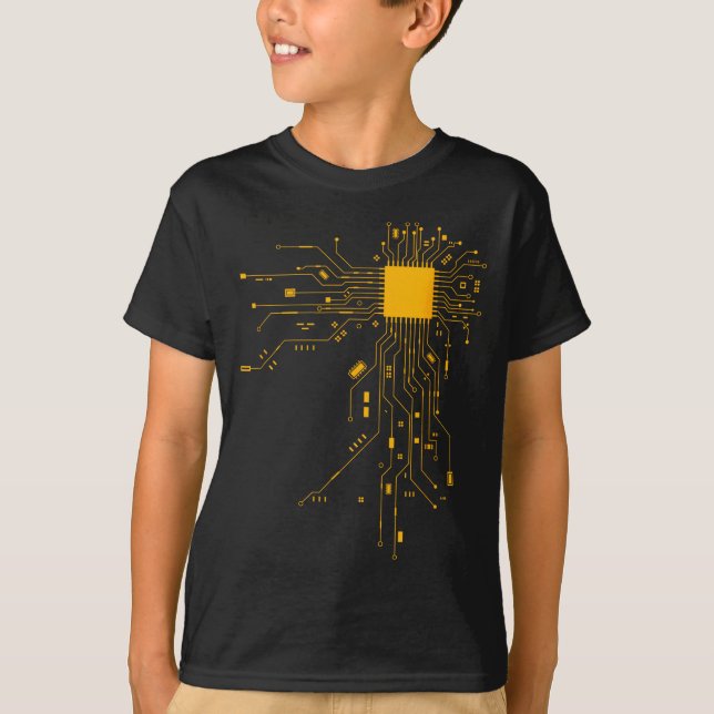 Anatomiska hjärt CPU-processor Datavetenskap Pr T Shirt (Framsida)