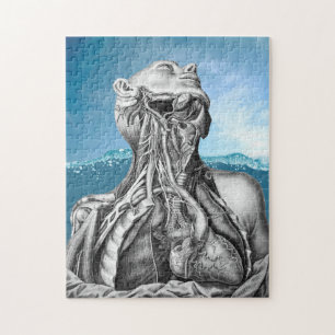 Anatomiska Illustrationer Surrealism i hav Pussel