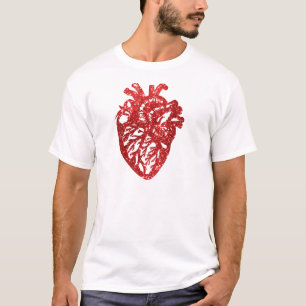 Anatomiskt Heart Glitter Effect Shirt T Shirt