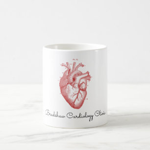 Anatomiskt Heart Medical Office eget namn Kaffemugg