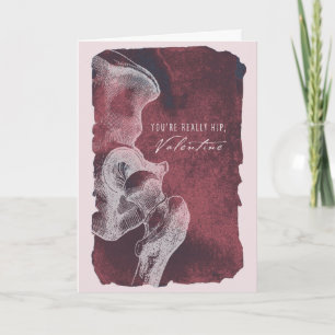 Anatomiskt Hip Valentinkort Tack Kort
