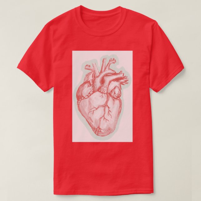 anatomiskt hjärta 1 t shirt (Design framsida)
