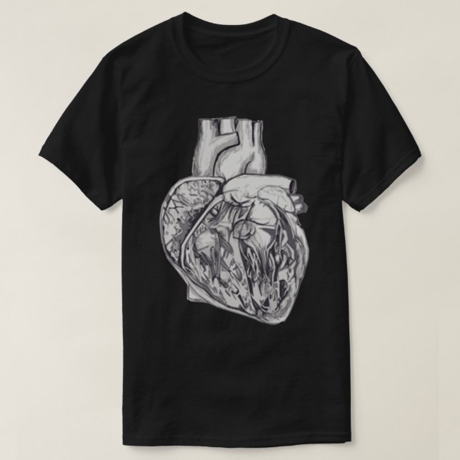 Anatomiskt hjärta 2 t shirt (Design framsida)