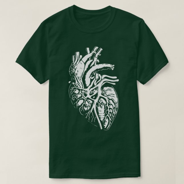 Anatomiskt hjärta t shirt (Design framsida)
