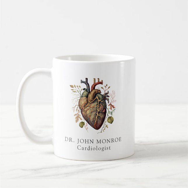 Anatomiskt hjärtkardiolog Doktor Kaffemugg (Vänster)