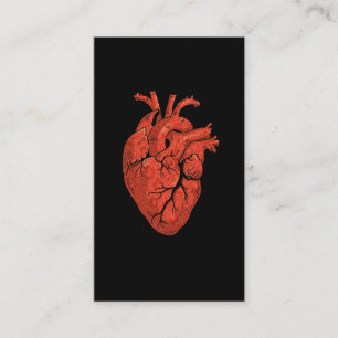 Anatomiskt hjärtkardiologi Art Visitkort