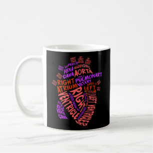 Anatomiskt Hu- kardiologi Sjuksköterska i hjärtat Kaffemugg