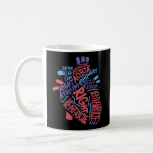 Anatomiskt Hu- kardiologi Sjuksköterska i hjärtat Kaffemugg