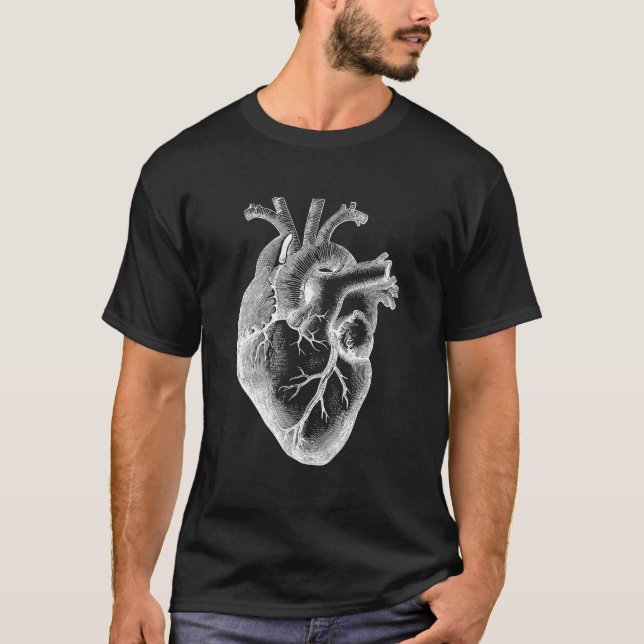 Anatomiskt humant hjärt - medicinskt Doktor- trans T Shirt (Framsida)