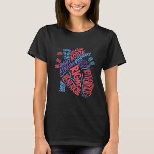 Anatomiskt humant hjärtkardiologi t shirt