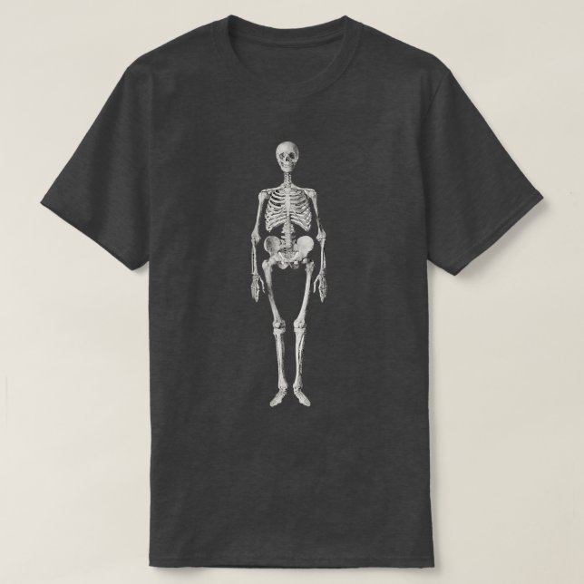 Anatomiskt humant Skeleton  T Shirt (Design framsida)