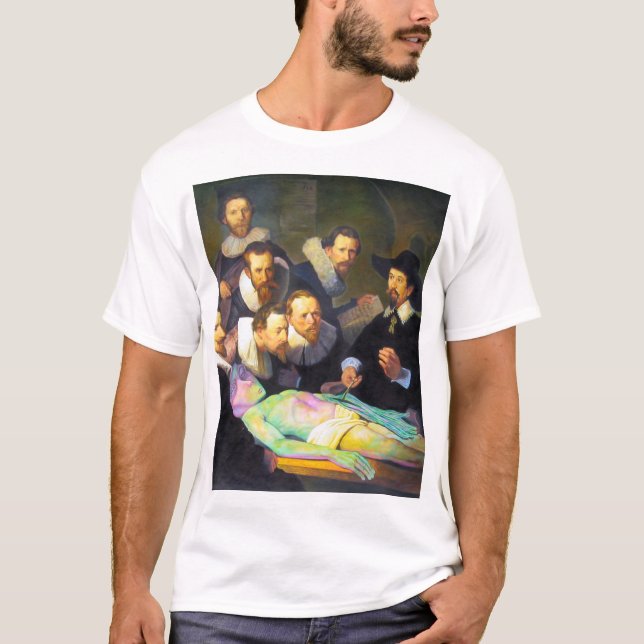 Anatomiskt lekton Modern målning med Alien Manar T Shirt (Framsida)