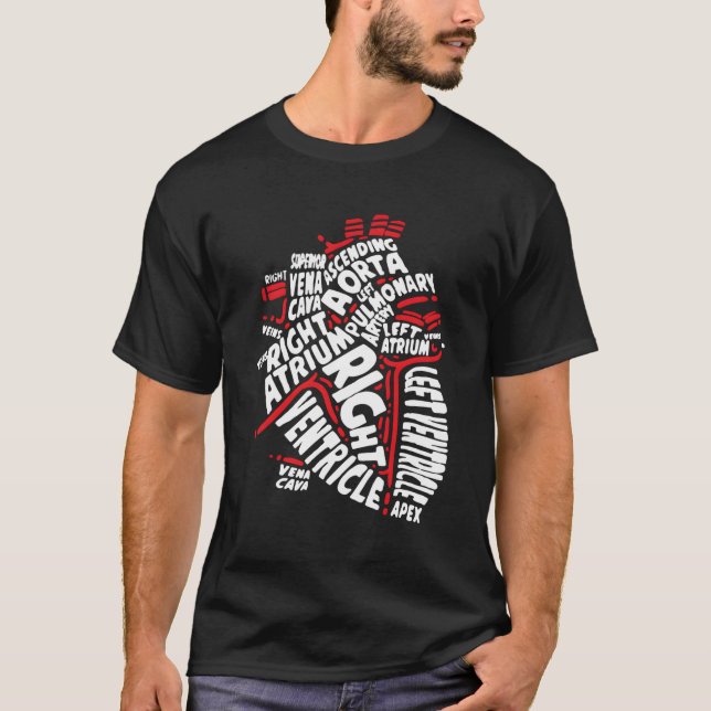 Anatomiskt, medicinskt p av anatomin t shirt (Framsida)