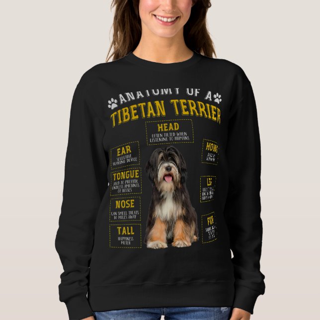 Anatomiskt tibetanskt Terrier för kvinnor Manar T Shirt (Framsida)