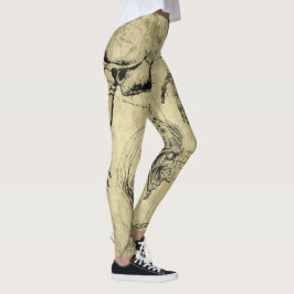 Anatomiskt tryckta Leggings