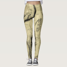 Anatomiskt tryckta Leggings